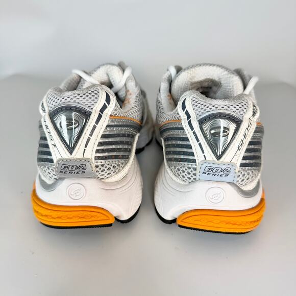 Brooks Ghost 3 3 Running Sneakers Shoes White Orange 1200711B831 Women 8 - Picture 5 of 13